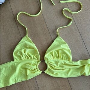I.AM.GIA Yellow Triangle Bikini Top